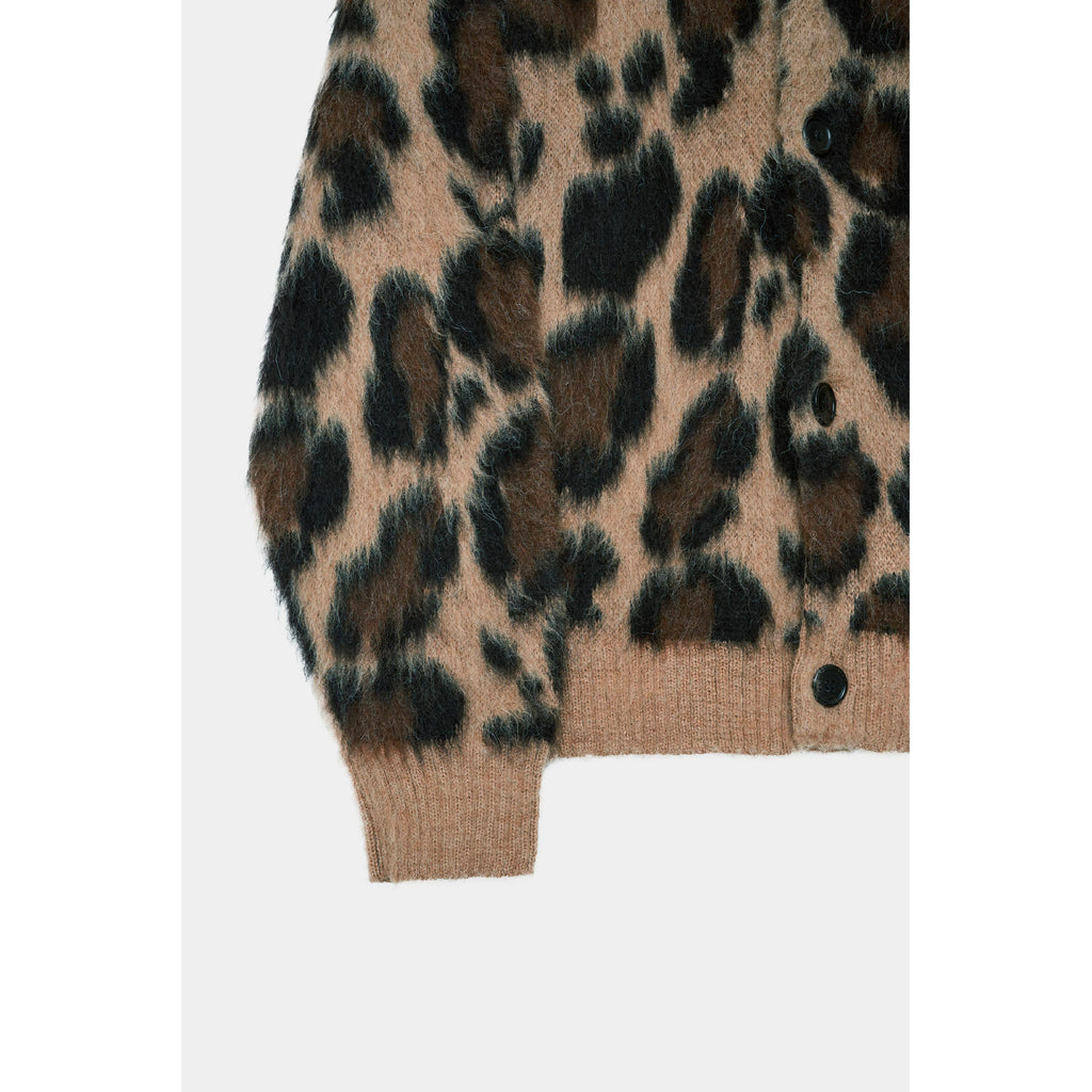 NATURAL COLOR ALPACA JAGUAR JACQUARD CARDIGAN | ref. / Web Store