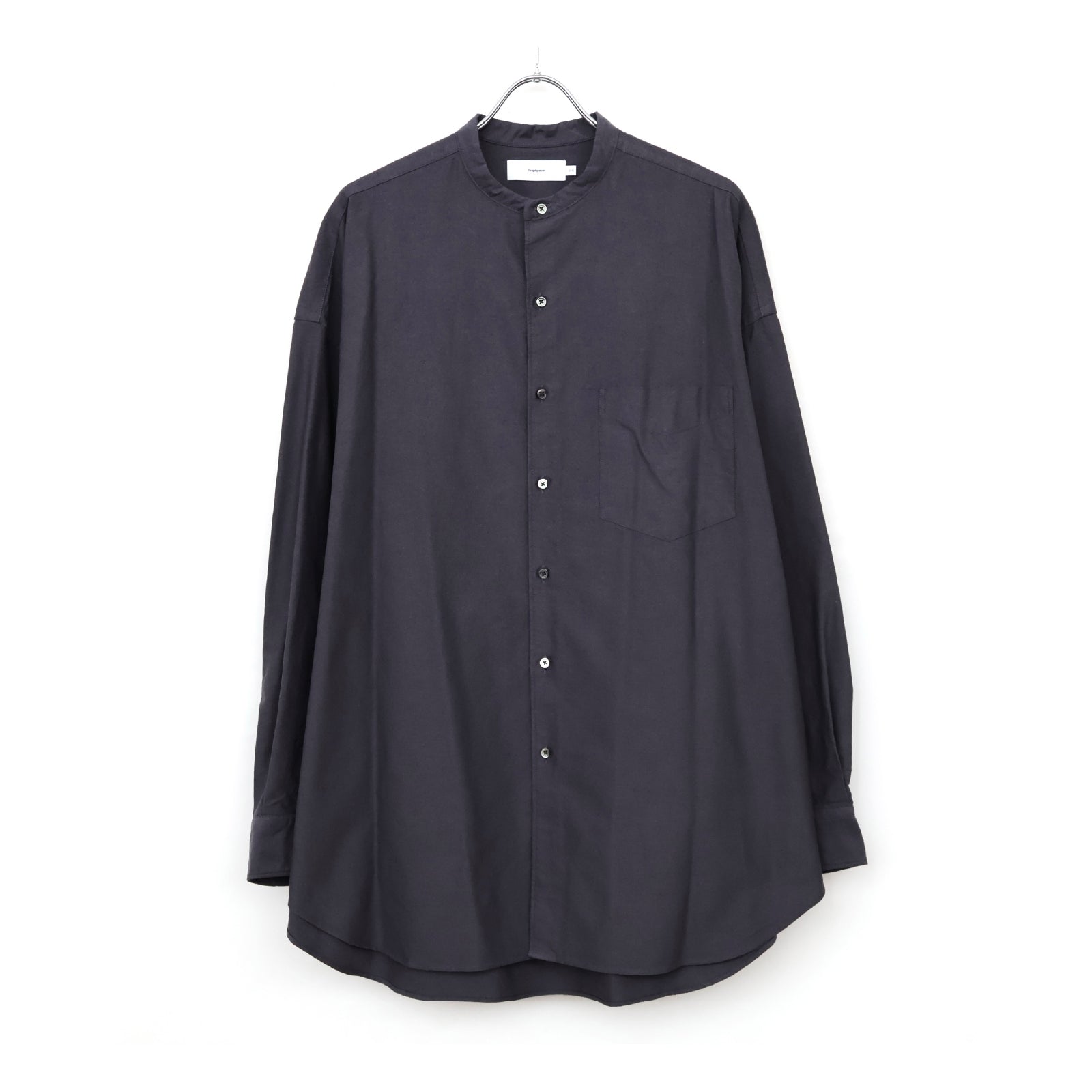 Oxford L/S Oversized Band Collar Shirt | ref. / Web Store