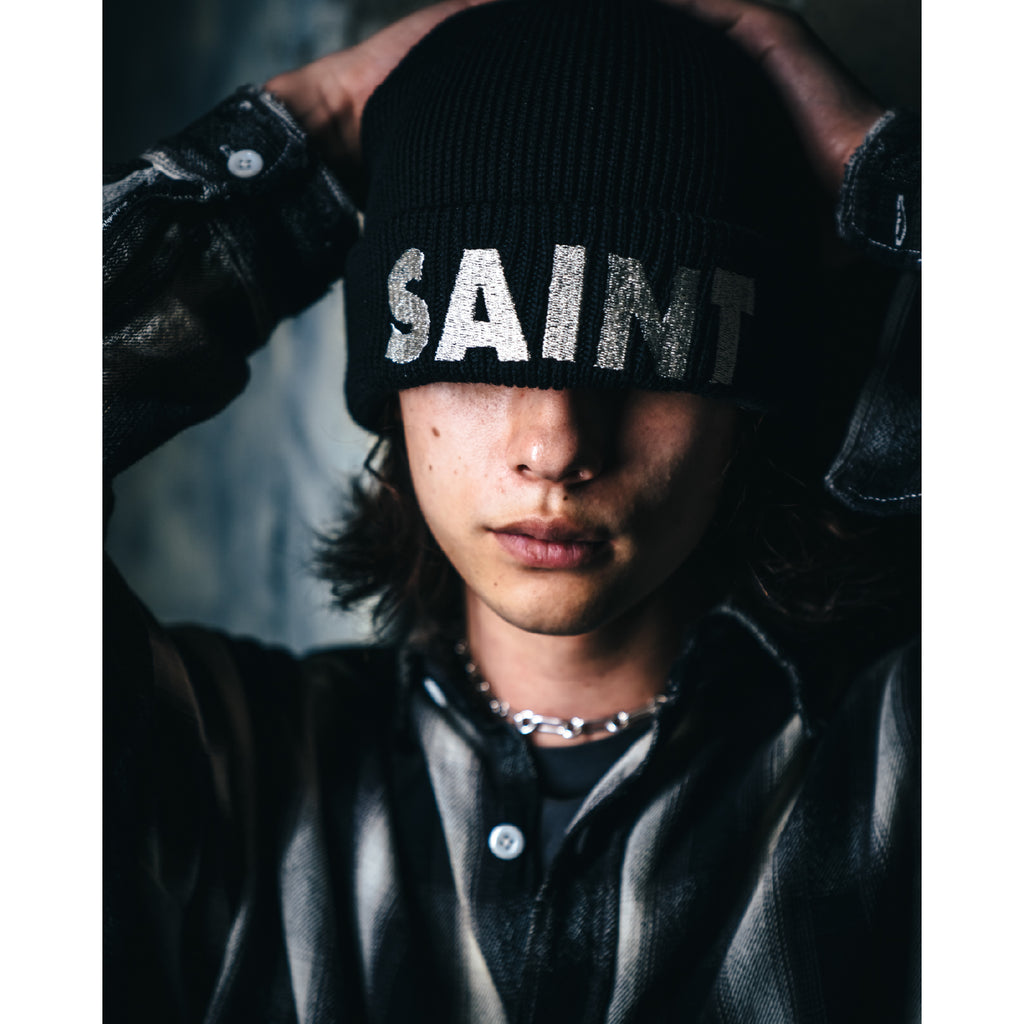 KNIT CAP / SAINT / BLACK | ref. / Web Store