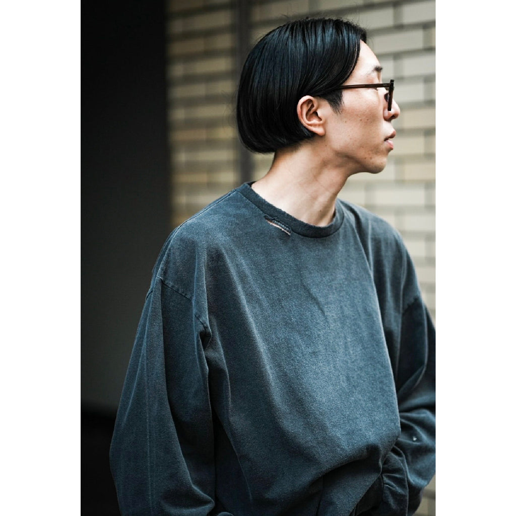 EMBROIDERY DYED LS T-SHIRT | ref. / Web Store