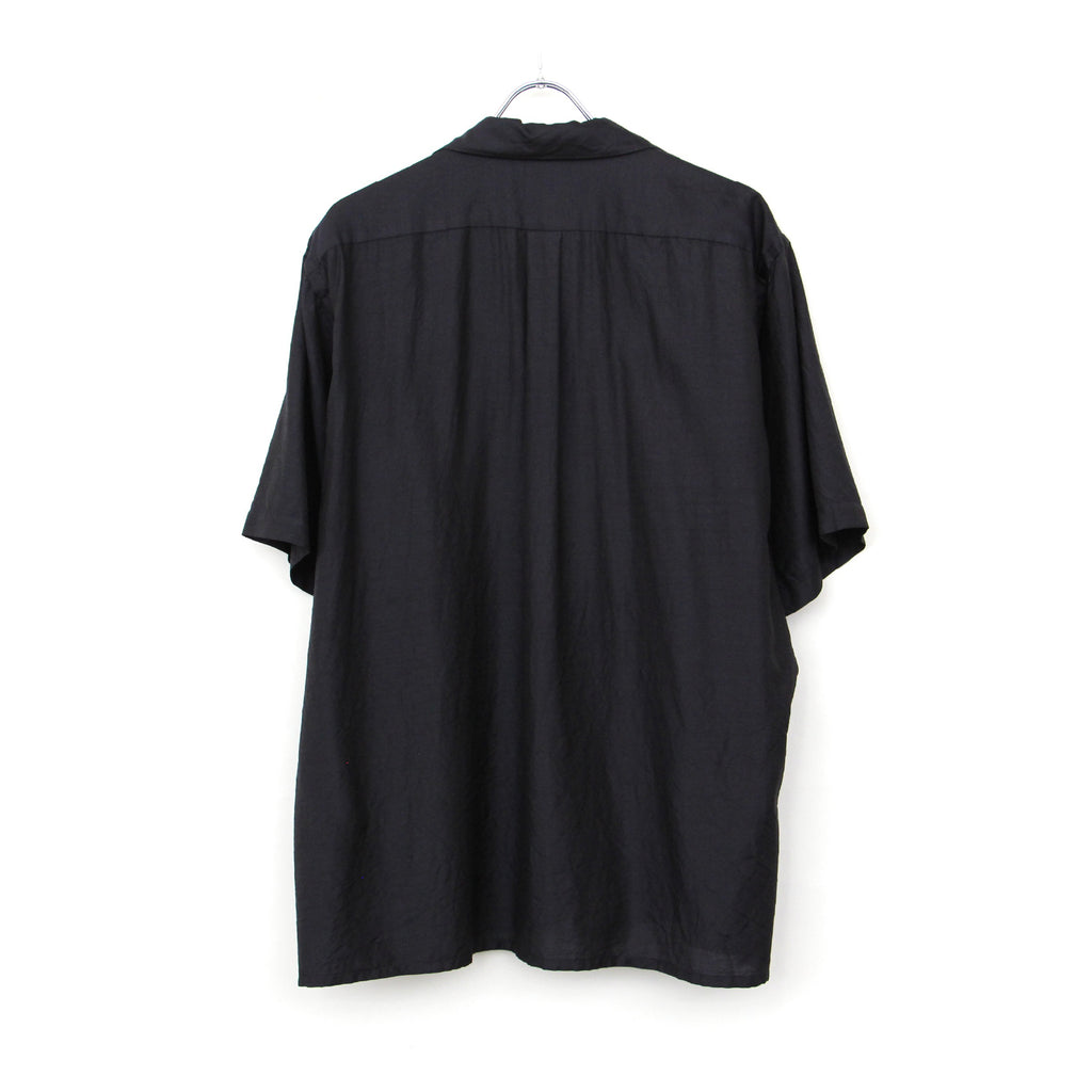 ウールシルク半袖オープンカラーシャツ | ref. / Web Store